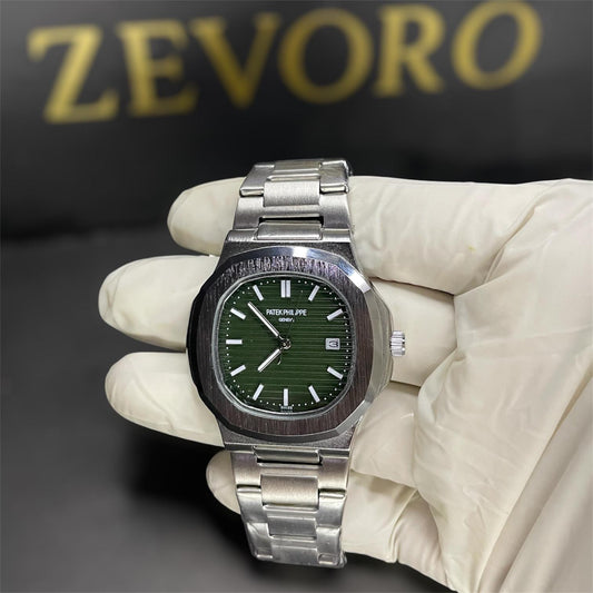 Patek Philippe Nautilus – Malachite Green Dial (Quartz)